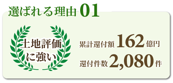 相続の税理士に選ばれる理由01「土地評価に強い」