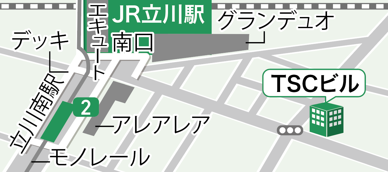 東京駅から当税理士法人への地図