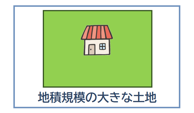 地積規模の大きな土地